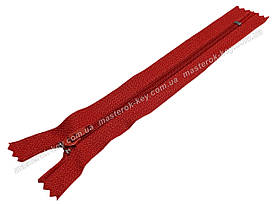 Брючна блискавка №4 18см нероз'ємний колір Червоний 518
