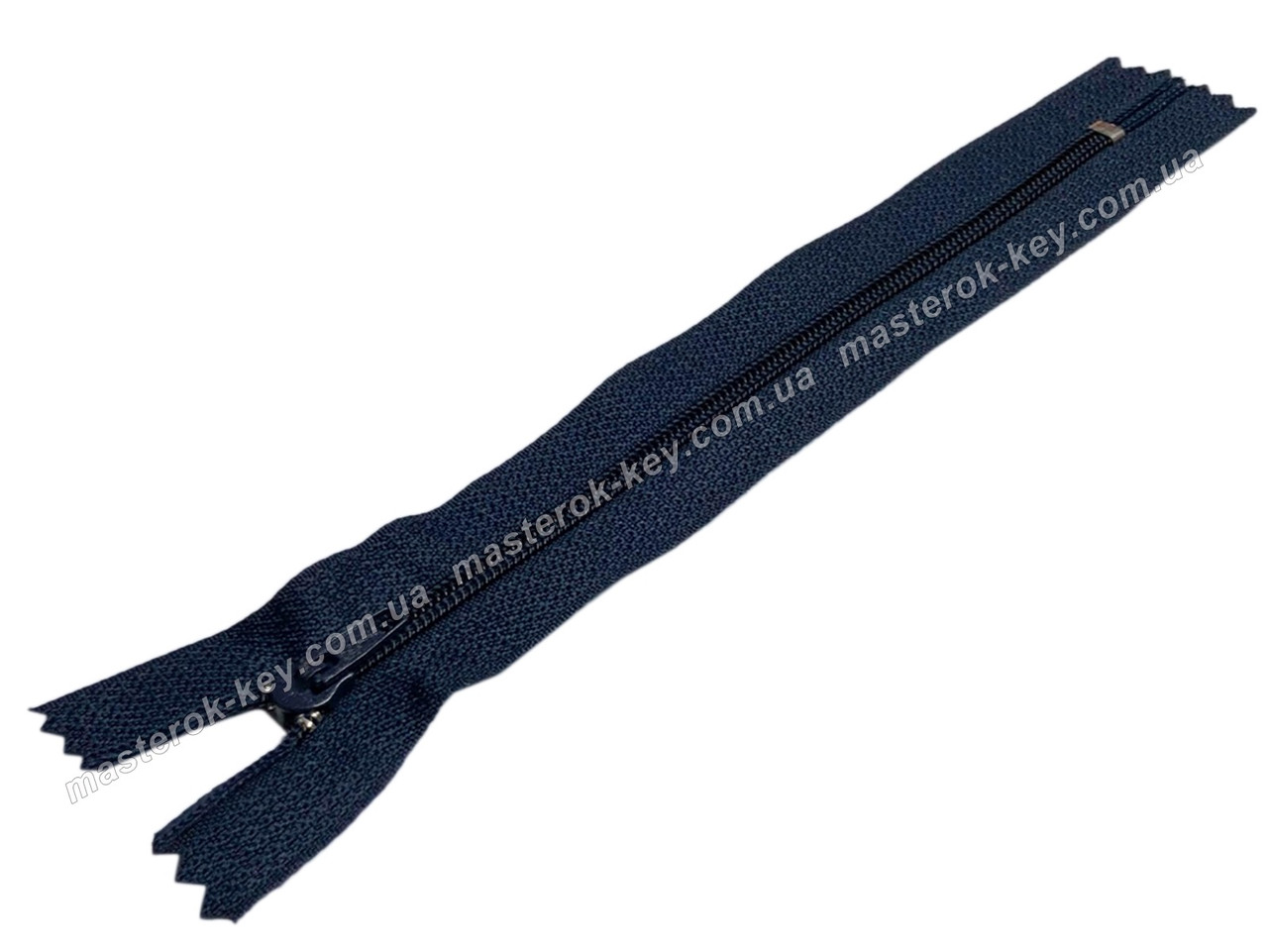 Брючна блискавка №4 18см нероз'ємний колір темно-синій 233, фото 1