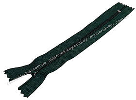 Брючна блискавка №4 18см нероз'ємний колір темно-зелений 735