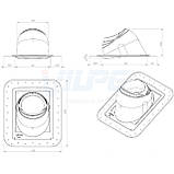 Piippu прохідний елемент з окантовкою No.1 для димових труб DN200-265мм, фото 3