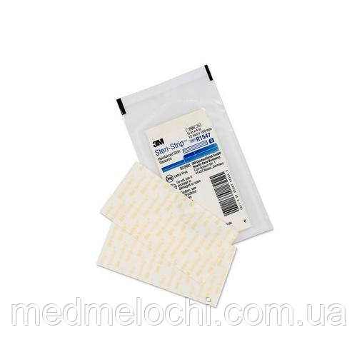 Стері-Стріп стрічки для безшовного закриття ран 12 мм х 100 мм (синій) (6/конверт)
