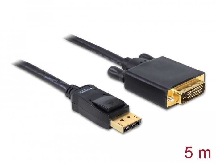 Кабель DisplayPort to DVI-D (DisplayPort-DVI) 5 м Delock, фото 1