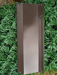 Ламелі для забору Жалюзі металевий 112 мм колір 8019 коричневий глянець двосторонній 0,45 Корея