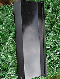 Ламелі для забору Жалюзі металевий 112 мм колір 9005 чорний глянець двосторонній 0,45 Корея