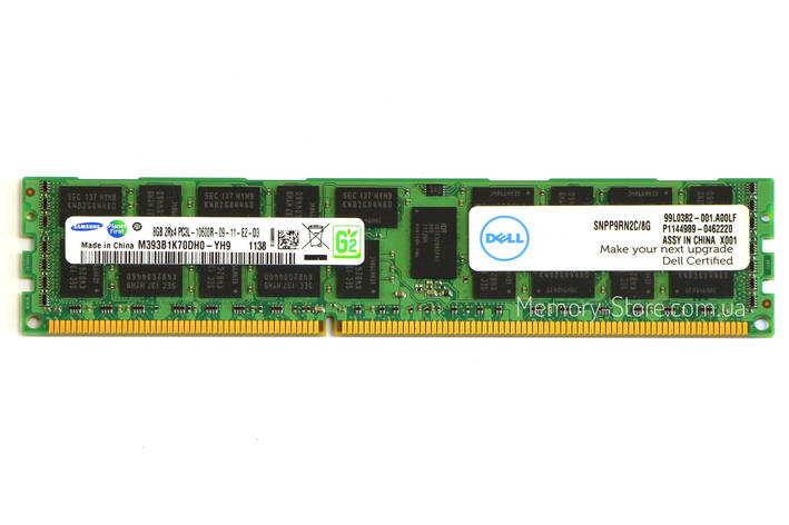Оперативна пам'ять для сервера DDR3 8GB PC3L-10600R (1333MHz) DIMM ECC Reg, Samsung, фото 1