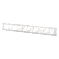Вентиляційна решітка 800 х 100 мм, біла