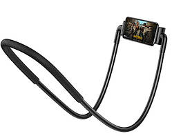Тримач для телефону BASEUS New Neck-Mounted Lazy Bracket, чорний.