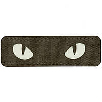 M-Tac нашивка Cat Eyes Laser Cut Ranger Green/світлонакопичувач