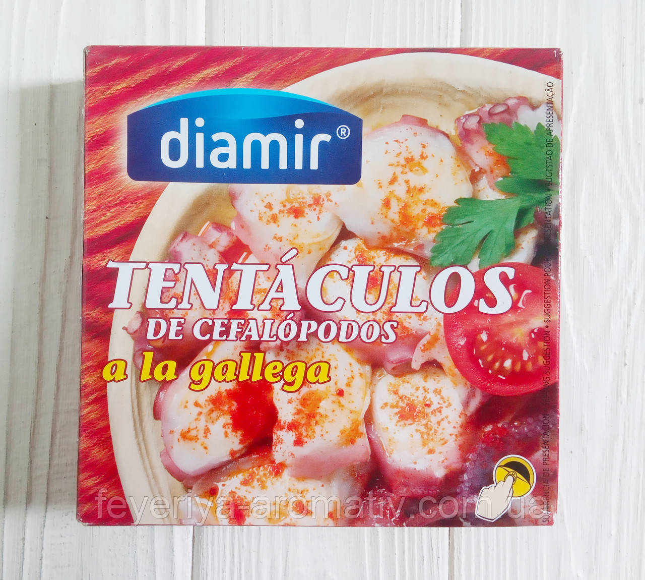 Кусочки осьминога Diamir Tentaculos de cefalopodos a la gallega 266г (Испания) - фото 1 - id-p1170535077