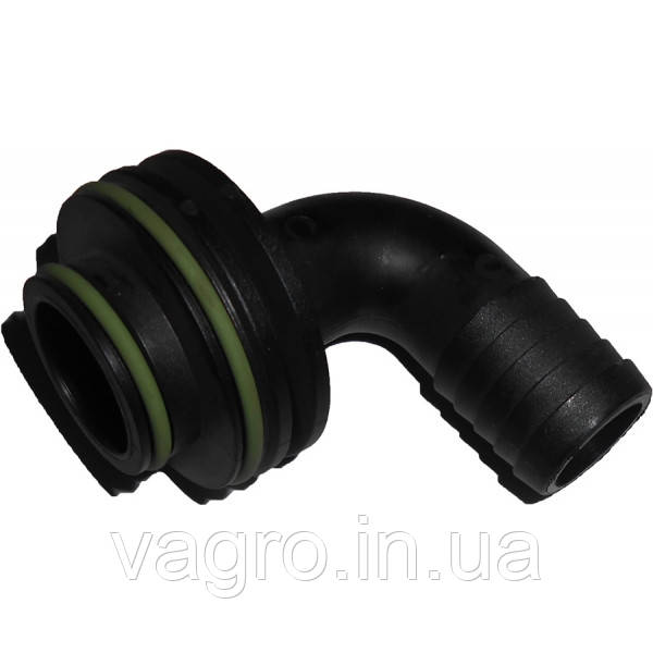 Патрубок зворотного боку пульта керування Д=25 мм 90 гр Arag, Італія