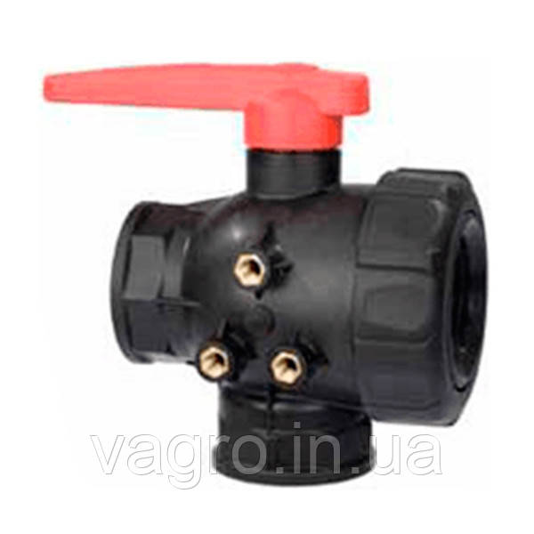 Кран 3-ходовий різьба мама +ма +мама G1 1/4' Arag, Італія