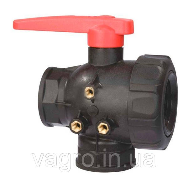 Кран 3-ходовий різьба мама +ма +мама G2' Arag, Італія