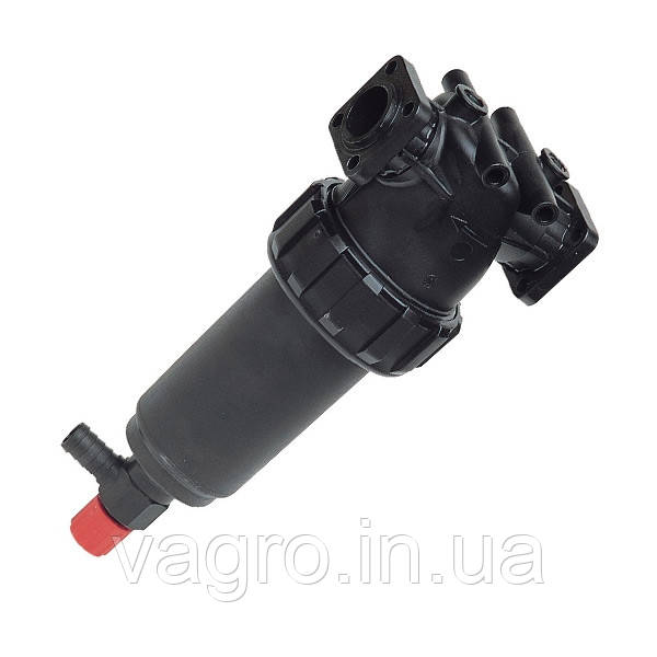 Фільтр лінійний 200-280 л/хв під фланець тато-мама сітка 58х210 мм зі зливом Arag, Італія