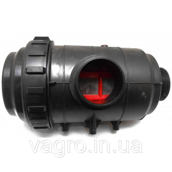 Фільтр всмоктуючий 400-800 л/хв без клапана різьба нар. G3' сітка 142х320мм Arag, Італія