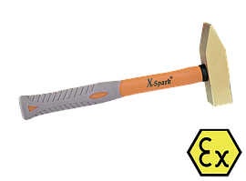 Молоток слюсарний іскробезпечний 1,5 кг. Al-Cu з ручкою X-Spark 186-1006