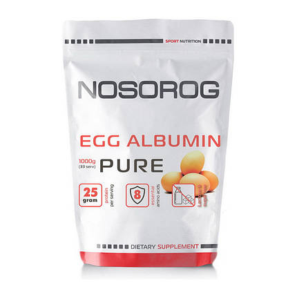 Яєчний протеїн Nosorig EGG Albumin 1 кг без смаку, фото 3