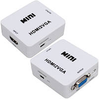 Конвертер MINI, HDMI в VGA (гнездо HDMI (IN) - гнездо VGA (OUT))