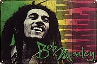 Металева табличка / постер "Боб Марлі (Музика Для Душі) / Bob Marley " 30x20см (ms-001966)