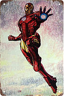 Металлическая табличка / постер "Железный Человек / Iron Man (Marvel)" 20x30см (ms-001924)