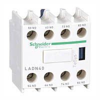 Блок дополнительных контактов 4НО Schneider Electric LADN40
