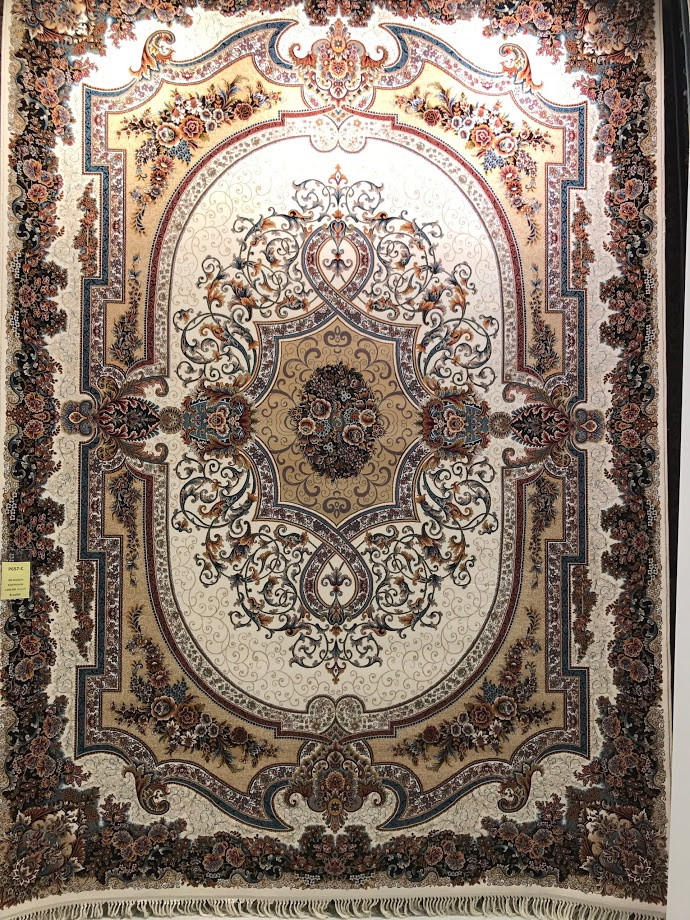 Килим східна класика Kashan P657 2,5Х3,5 КРЕМОВИЙ прямокутник