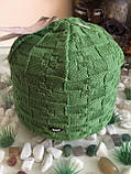 Шапка чоловіча, вовняна, Рон (Ron) TM Loman, підкладка поліколон, колір зелений, розмір 56-58, фото 2