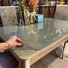 Силіконове м'яке скло Прозора захисна скатертина для столу і меблів Soft Glass (2.1х1.0м) товщина 1.5 мм, фото 3