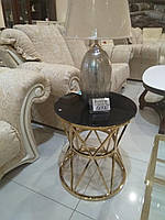 Кавовий столик CH-1 чорний + золото від Vetro Mebel