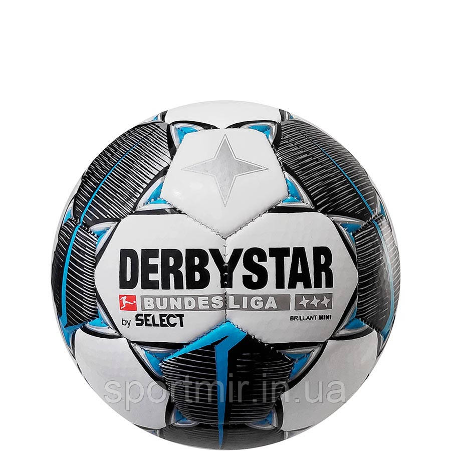 М'яч сувенірний DERBYSTAR MB BL BRILLANT (47 cm) (147), білий/чорн/сір ( 3914700040), фото 1