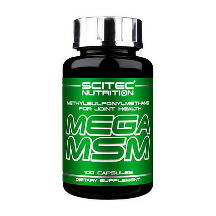 Для суглобів і зв'язок Scitec Mega MSM 100 капс, фото 3