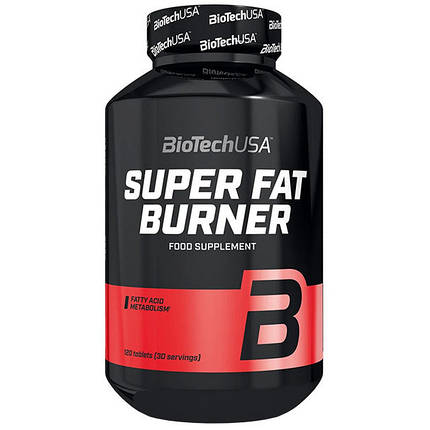 Жироспалювач BioTech Super Fat Burner 120 капс хіт продажів, фото 2
