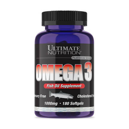 Омега-3 Ultimate Nutrition Omega 3 180 кап, фото 2