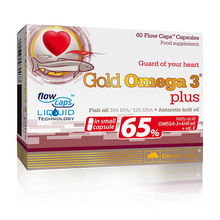 Омега-3 Olimp Gold Omega3 Plus 60 капс, фото 2