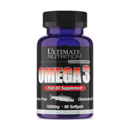 Омега 3 Ultimate Nutrition Omega 3 90 капс, фото 2