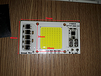 №24 LEd Smart IC 50w 6000K Светодиод 50w 220v светодиодная матрица 50w с драйвером на борту свдт