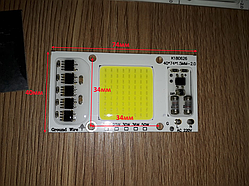 №24 LEd Smart IC 50w 6000K Світлодіод 220v 50w світлодіодна матриця 50w з драйвером на борту свдт
