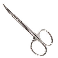 Ножиці медичні для розрізання марлевих пов'язок гострі вигнуті, 10 см, Surgiwelomed
