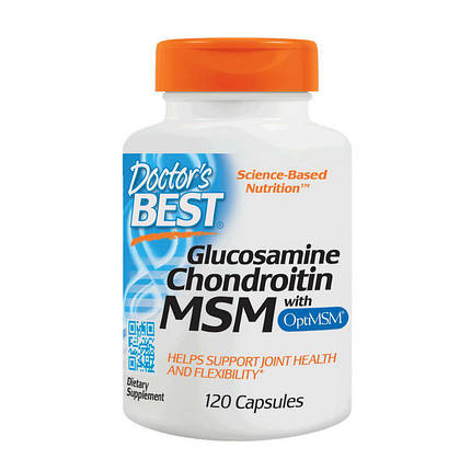 Для суглобів і зв'язок Doctor's s BEST Glucosamine Chondroitin with MSM 120 капс, фото 2
