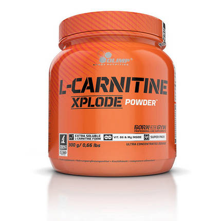 Л-карнітин Olimp L-Carnitine Xplode powder 300 г Кращий жироспалювач для жінок та чоловіків, фото 2