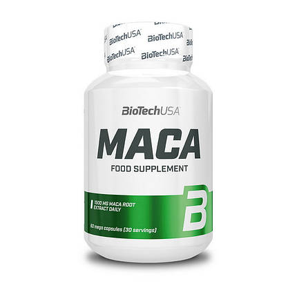 Екстракт кореня маки Бустер тестостерону BioTech Maca 60 капс, фото 2