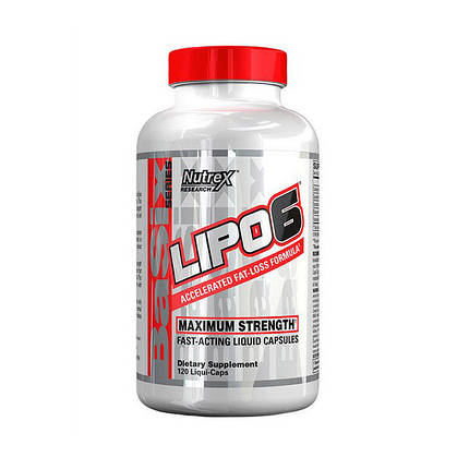 Жиросжигатеть Nutrex Lipo-6 Maximum Strength 120 кап, фото 2