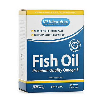 Омега-3 VP lab Fish Oil 60 капс, фото 2