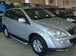 Пороги на SsangYong Kyron Елегант (боковина хромована)