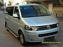 Пороги на Volkswagen Transporter T6 Елегант (боковина матова)