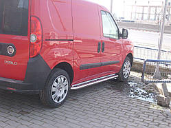 Пороги з листом (площадка) на Opel Combo 2009+ (короткий L1)