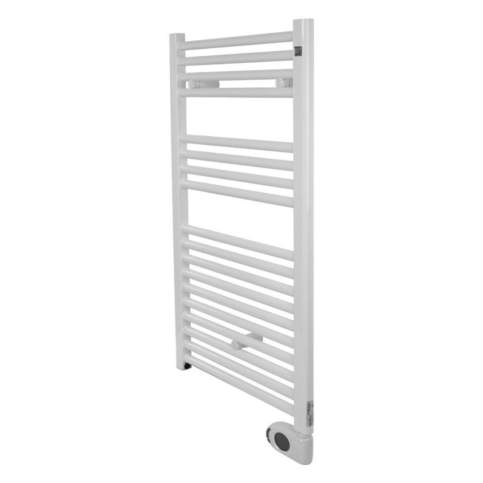 Полотенцесушитель електричний Zehnder Aura 500 x 906, білий з програмованим теном