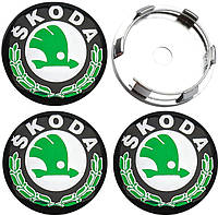 Колпачки на диски Skoda 56mm (4 шт)