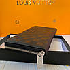 Чоловічий шкіряний гаманець клатч Louis Vuitton, фото 4