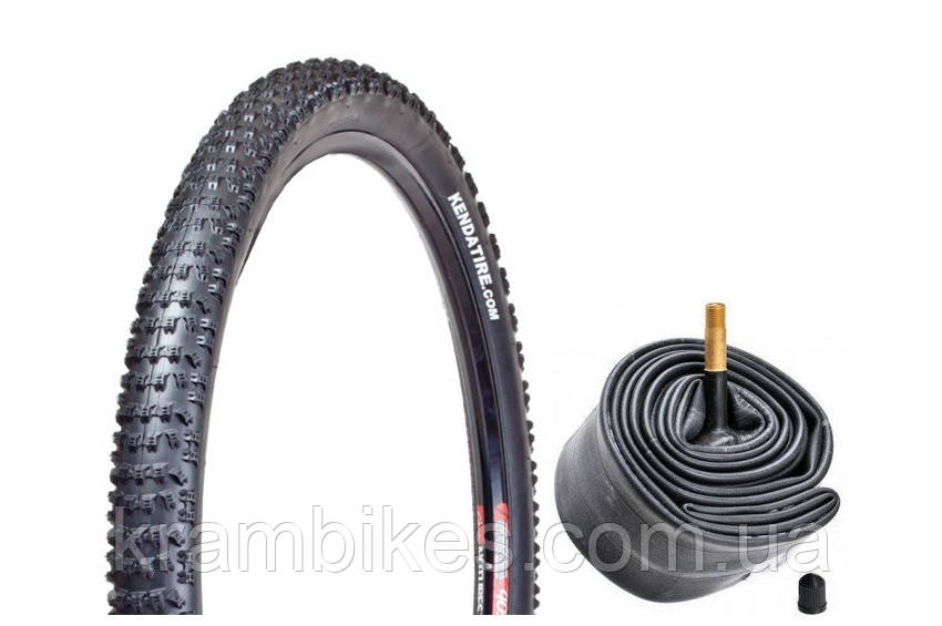 Велопокришка з камерою Kenda К-1080-024 Slant Six 27.5x2.1" AV