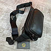 Чоловіча шкіряна бананка H.T leather, фото 4